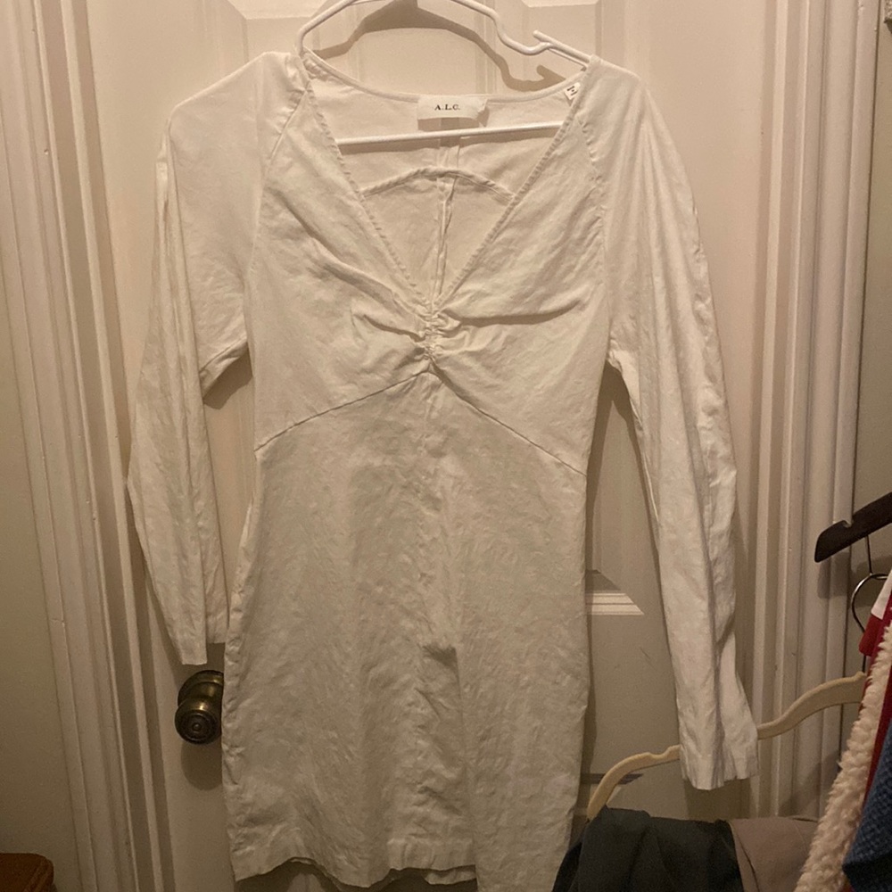A.L.C Aila Puff-Sleeve Mini Dress